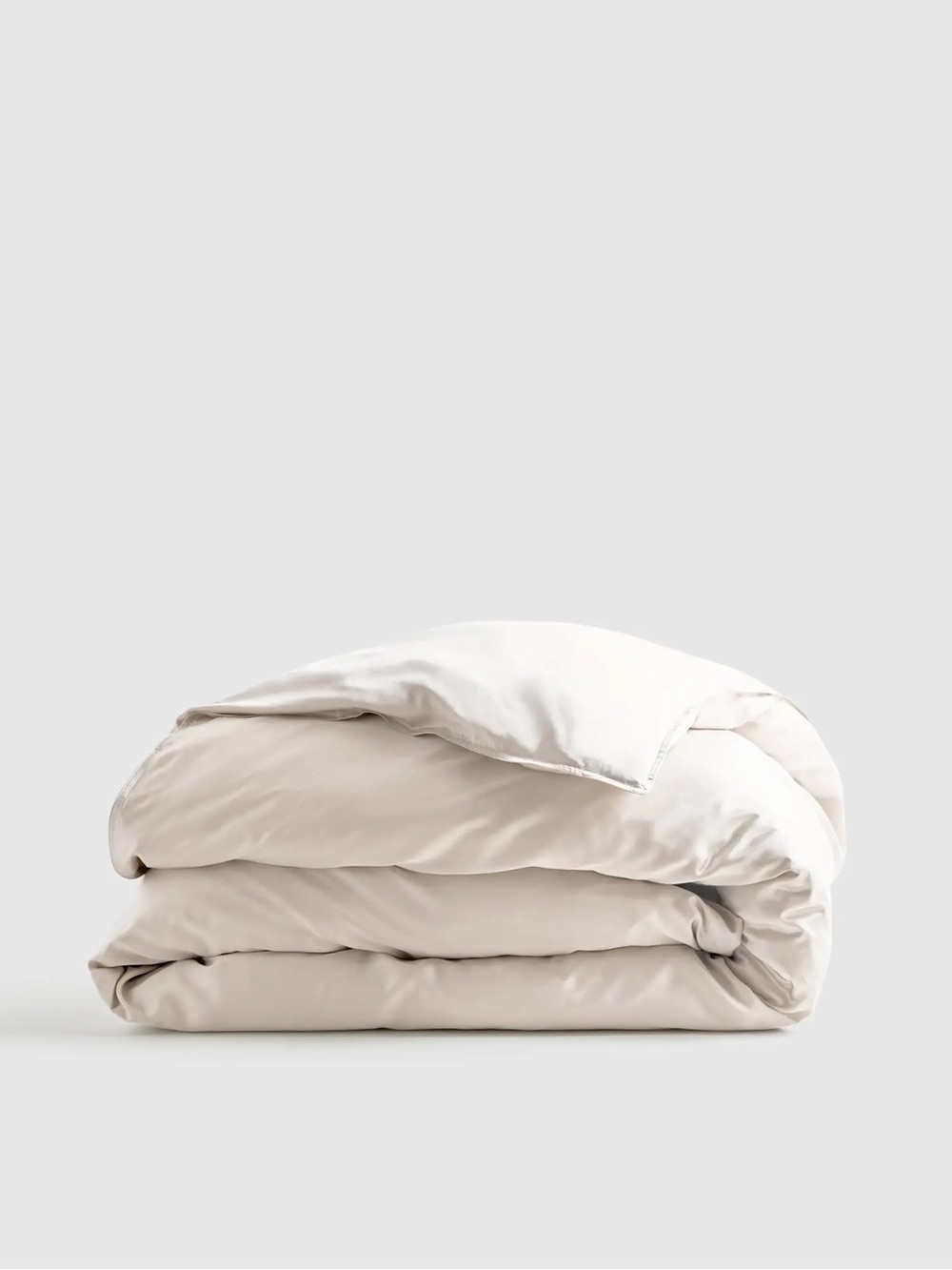 Quince King/CaliKing Bamboo Duvet Cover With Shams In Sand-NEW - Picture 2 of 4